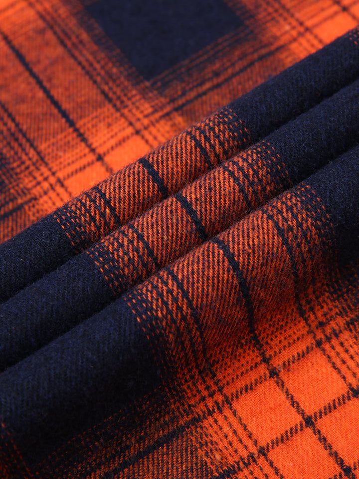 Flannel Plaid Button Up Shirt