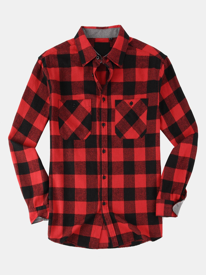 Flannel Plaid Button Up Shirt