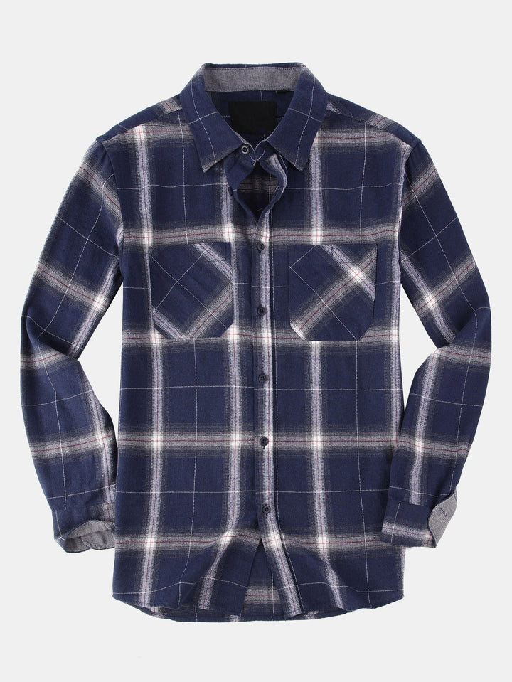 Flannel Plaid Button Up Shirt