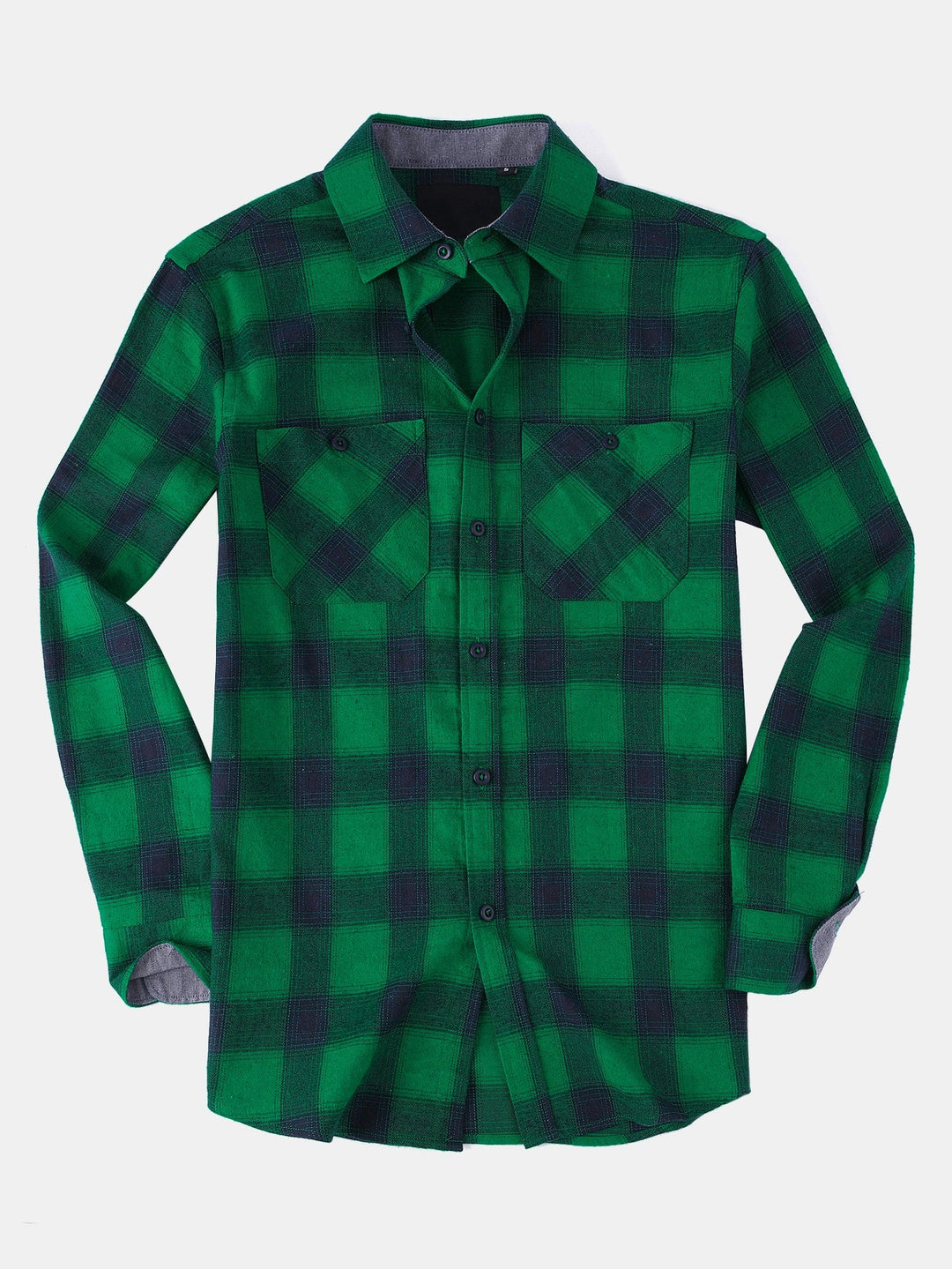 Flannel Plaid Button Up Shirt