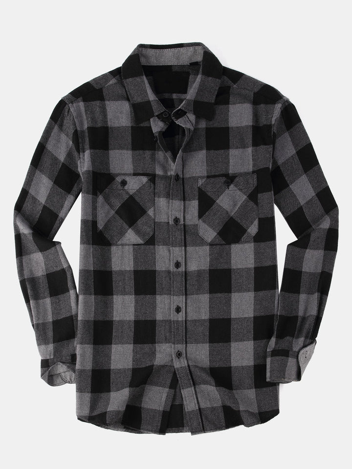 Flannel Plaid Button Up Shirt