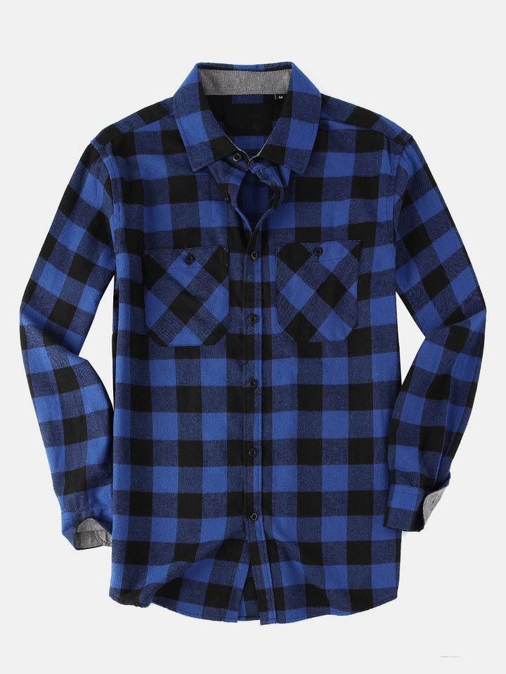 Flannel Plaid Button Up Shirt