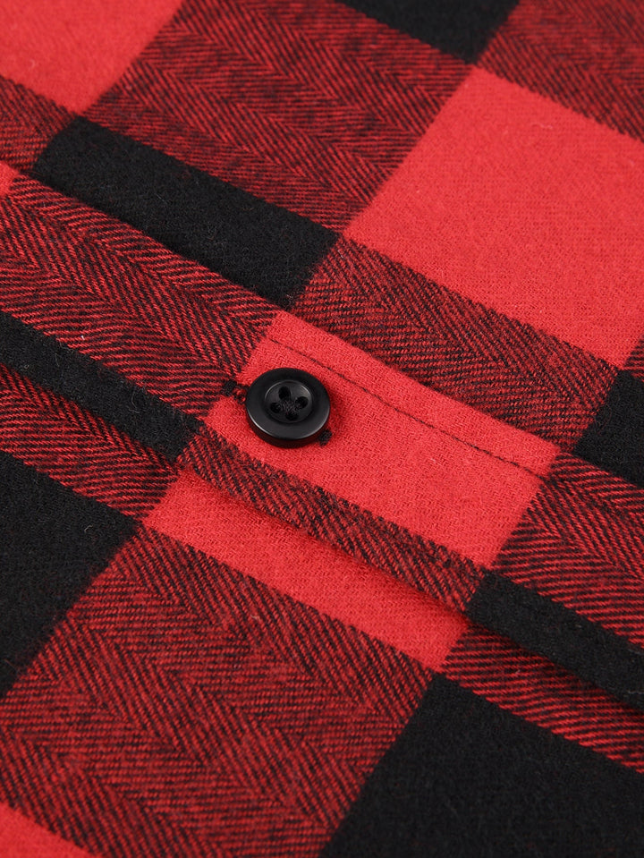 Flannel Plaid Button Up Shirt