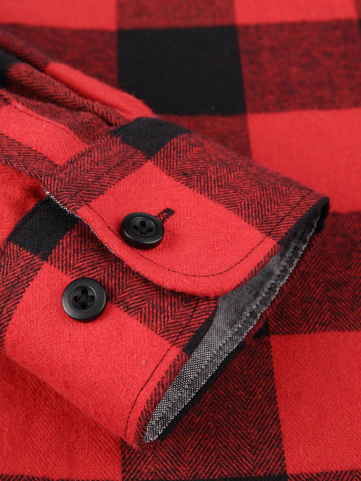 Flannel Plaid Button Up Shirt