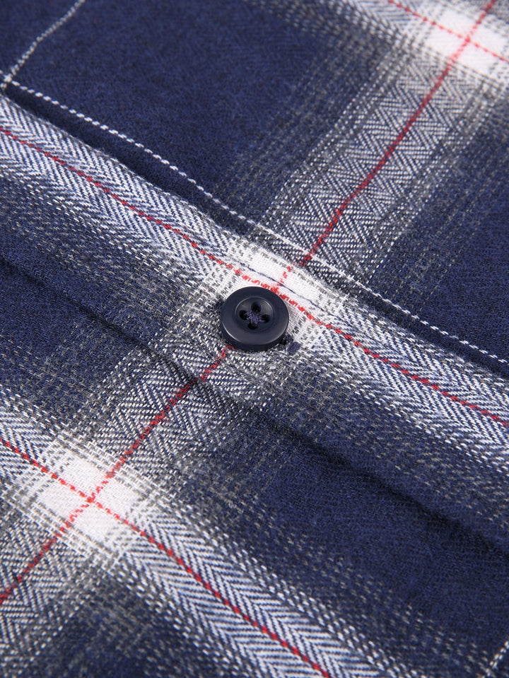 Flannel Plaid Button Up Shirt