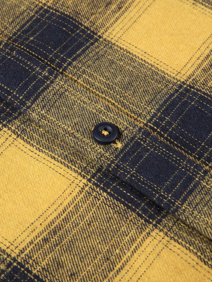 Flannel Plaid Button Up Shirt
