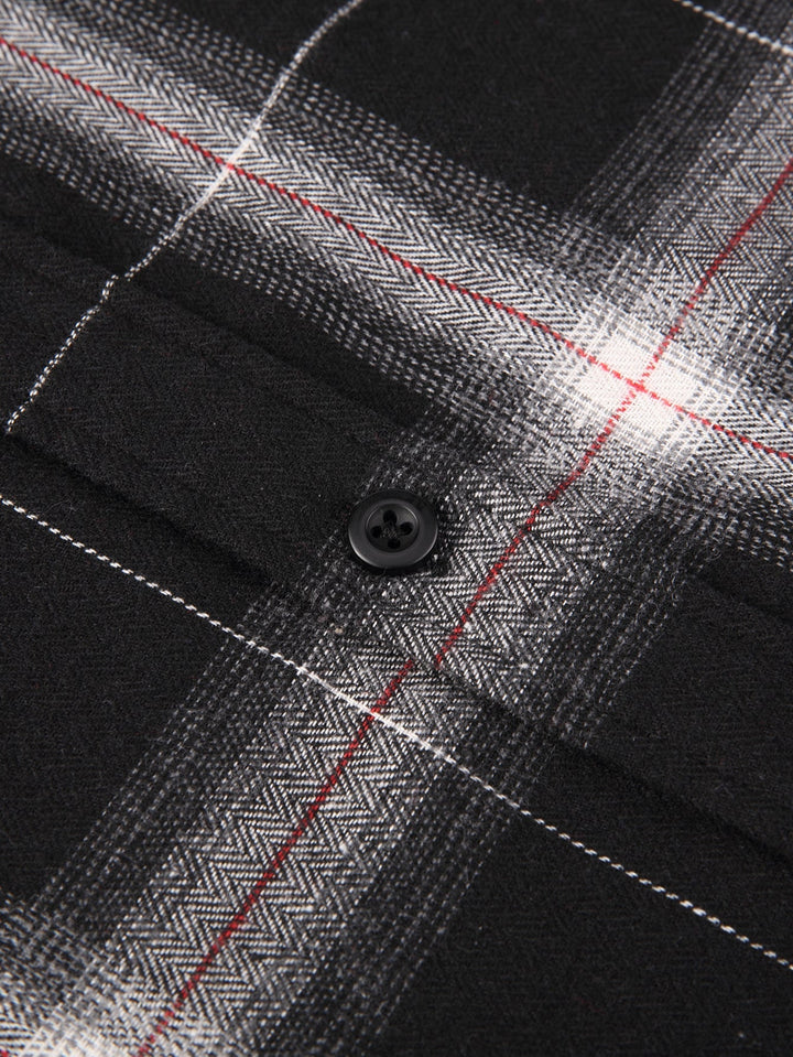 Flannel Plaid Button Up Shirt