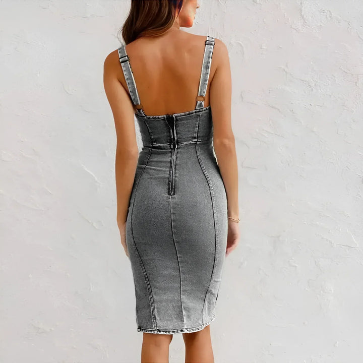 Arianna | Soft-Washed Denim Dress