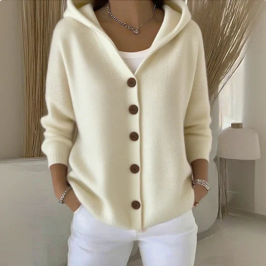 Renna | Soft Knit Hooded Cardigan