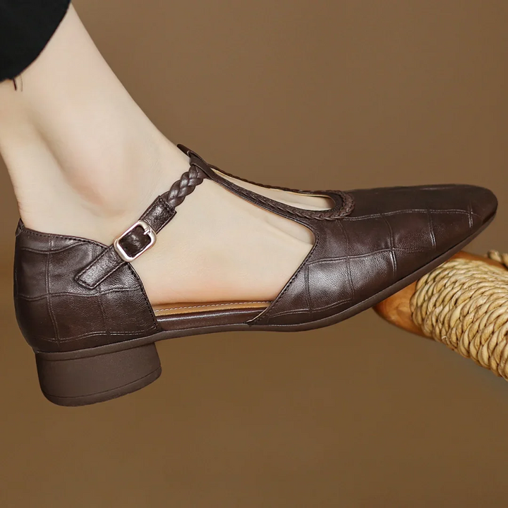 Rosalie | Elegant Braided Mary Jane Shoes
